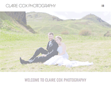 Tablet Screenshot of clairecoxweddingphoto.com